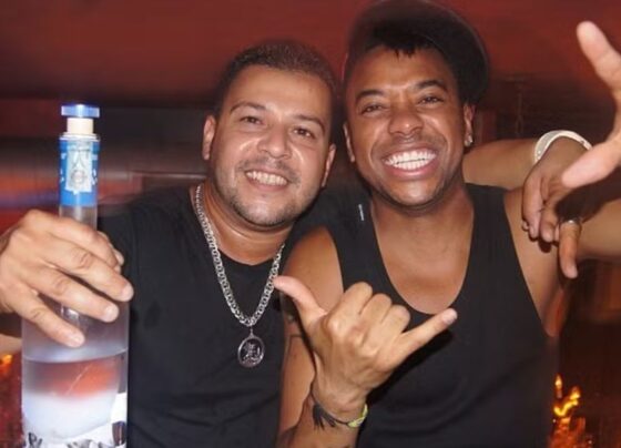 Imagem colorida de Robinho e amigo Rudney - Metrópoles