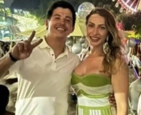 Foto colorida de casal que morreu atropelado em Santa Catarina - Metrópoles