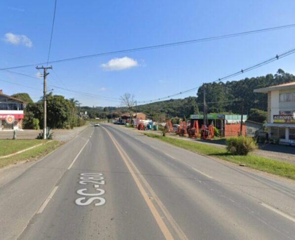 Imagem colorida de bairro da Piedade, em Canoinhas (SC) - Metrópoles