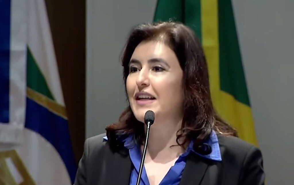 imagem colorida da ministra Simone Tebet - Metrópoles